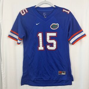 Original 2008 Nike Florida Gators Tim Tebow #15 Jersey Youth Small Slim Blue